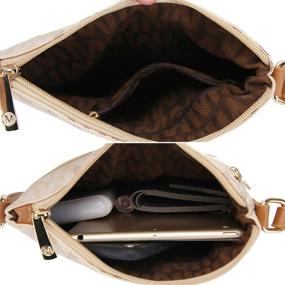 img 2 attached to Signature Compartments Zipper Crossbody Mia Farrow Women's Handbags & Wallets