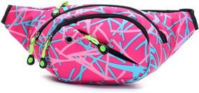 img 4 attached to 🎒 Versatile Travel Fanny Bag - Waist Packs with Multiple Functions for Men and Women - Ideal for Outdoor Events, Hiking, Cycling, and Running - Adjustable Belt Strap for Hip Bum Chest Back - Convenient Chest Pouch