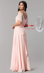 img 3 attached to KKarine Shoulder Bridesmaid Dresses Burgundy Women's Clothing and Dresses