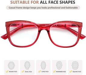 img 2 attached to Eyekepper Reading Glasses Cat Eye Pattern Vision Care for Reading Glasses