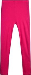 img 1 attached to 👖 Fuchsia Stretch Leggings for Girls - Freestyle Revolution Leggings Collection