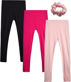 img 4 attached to 👖 Fuchsia Stretch Leggings for Girls - Freestyle Revolution Leggings Collection