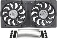 🔥 derale 16928 high output dual radiator fan - black: enhanced cooling solution for optimal performance logo