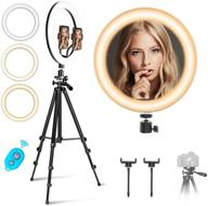 🔆 ultimate lighting solution: 12” ring light with tripod stand logo