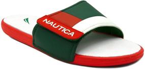 img 4 attached to 👟 Nautica Athletic Comfort Sandal - Adjustable, Grey, Size 11