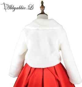 img 1 attached to Abbyabbie Li Flower Bolero Accessories Princess Girls' Accessories for Cold Weather