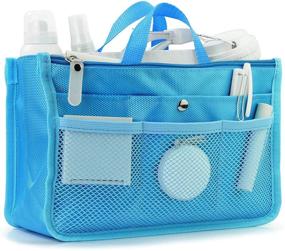 img 3 attached to 👜 Hoxis Chevron Insert Organizer Pockets: Essential Handbag Accessories for Women
