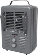 efficient and portable grey optimus utility heater with thermostat for ultimate convenience logo