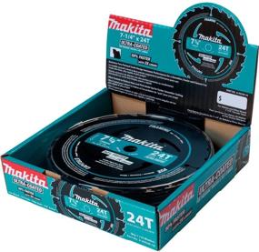 img 1 attached to 🔪 Makita A-94530-10 7-1/4" 24T Carbide-Tipped Ultra-Coated Circular Saw Blade for Framing - 10 Pack, Black