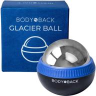 ❄️ glacier ball: cold therapy massage roller with removable ice roller for plantar fasciitis relief, face massage, and lacrosse ball rolling logo