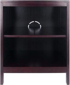 img 3 attached to 📚 Winsome Haley Shelf: Stylish Espresso addition for organized storage+