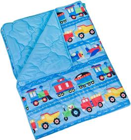 img 2 attached to 🚂 Wildkin Kids 7 Pc Full Bed In A Bag for Boys and Girls, Microfiber Bedding Set - Comforter, Flat Sheet, Fitted Sheet, 2 Pillow Cases, 2 Shams - BPA-free - Olive Kids (Trains, Planes, Trucks)