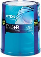 tdk 16x dvd+r bulk pack of 100 discs in spindle for enhanced seo logo