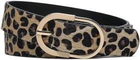 img 2 attached to Tanpie Women Beige Buckle Medium Women's Accessories in Belts