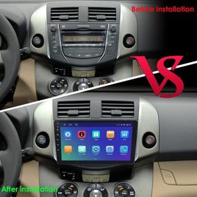 img 3 attached to 🚗 Hizpo Android 10 автомагнитола с камерой заднего вида – Toyota RAV4 2006-2012 – GPS DVD навигация – Сенсорный экран – 4G LTE – Bluetooth – Управление кнопками на рулевом колесе