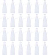 🍾 juvale set of 24 organza wine bags - drawstring gift bags for baby showers, weddings, and party favors - white 14.7 x 5.2 inches logo