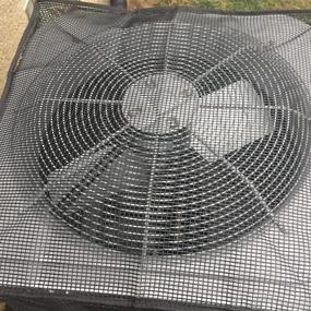 img 2 attached to 🌬️ Mesh Air Conditioner Cover: Ultimate Coil Protection against Nature's Elements - Leaves, Grass, Dust & Debris - Outdoor Shielding