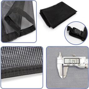 img 1 attached to 🌬️ Mesh Air Conditioner Cover: Ultimate Coil Protection against Nature's Elements - Leaves, Grass, Dust & Debris - Outdoor Shielding