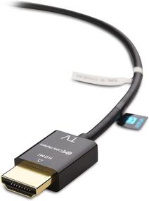 img 1 attached to Ultra Thin HDMI Cable with Redmere (Ultra Slim HDMI Cable) 4K Rated with Ethernet - 15 Feet - by Cable Matters