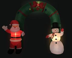 img 1 attached to Lighted Christmas Inflatable Archway Decoration