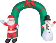 lighted christmas inflatable archway decoration logo