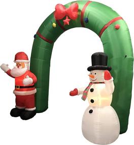 img 3 attached to Lighted Christmas Inflatable Archway Decoration