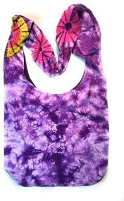 img 3 attached to Purple Tie Dye Crossbody Shoulder Hippie Boho Handbag Purse: Vibrant and Stylish!