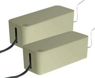 bluelounge cablebox cord management system - (light sage) - pack of 2 logo