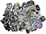 🚀 50pcs astronaut personalized laptop stickers - space explorer, galaxy vinyl sticker set for water bottle, spaceman spacecraft universe planet graffiti decals - ideal for vsco girls and boys logo