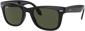 img 3 attached to 🕶️ Men's Accessories: Ray Ban RB4105 Wayfarer Folding Sunglasses