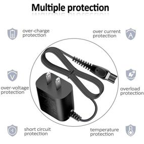 img 1 attached to 🔌 Universal Replacement Shaver Charger 15V: Portable Adapter Cord Compatible with Philips-HQ8505 Norelco Electric Shaver