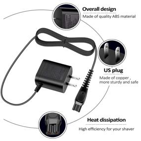 img 2 attached to 🔌 Universal Replacement Shaver Charger 15V: Portable Adapter Cord Compatible with Philips-HQ8505 Norelco Electric Shaver