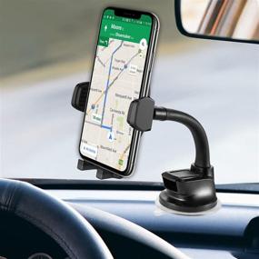 img 3 attached to 🚗 Cellet Car Phone Holder: Windshield/Dashboard Mount Cradle for Samsung Note 20/10/9, Galaxy S21/S20/S10, Z-Flip, A71/A52/A51/A20