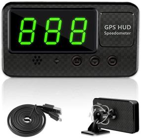 img 3 attached to 🚙 VJOYCAR C60s Универсальный цифровой GPS-спидометр для автомобиля HUD Head Up Display с предупреждением о скорости в милях в час и сигналом усталости водителя - совместим с любыми автомобилями, грузовиками, мотоциклами, квадроциклами, внедорожниками, пикапами, скутерами и гольф-картами