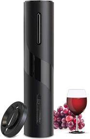 img 4 attached to 🍷 Lesucte Electric Wine Opener: One-Click Button Reusable Corkscrew Opener with Foil Cutter – Effortlessly Open Wine Bottles in Seconds