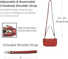 img 1 attached to Joy Susan Crossbody Wristlet One Size Women's Handbags & Wallets in Wristlets