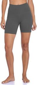 img 2 attached to Colorfulkoala Women's High Waisted Biker Shorts with Pockets: 6" Inseam Workout & Yoga Tights - Find Quality and Comfort!