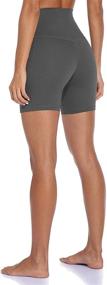 img 1 attached to Colorfulkoala Women's High Waisted Biker Shorts with Pockets: 6" Inseam Workout & Yoga Tights - Find Quality and Comfort!