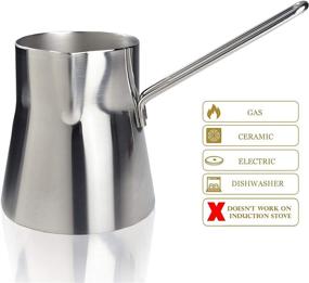 img 1 attached to 🔥 Premium Quality Thickest Decanter: Polished Stainless Stovetop for Perfect Brewing