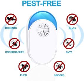 img 3 attached to 🪲 6-Pack Indoor Ultrasonic Pest Repellent - Pest Control Deterrent for Mice, Rats, Rodents, Ants, Spiders, and Cockroaches