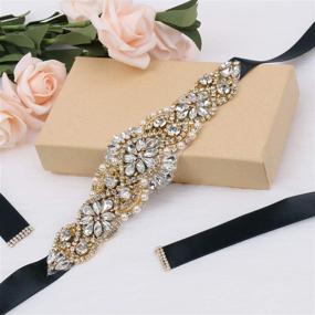 img 1 attached to 💍 Tendaisy Rhinestone Wedding Crystal Silver Black Women's Accessories and Belts: Sparkling Additions to Elevate Your Style