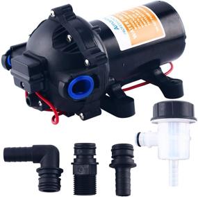 img 4 attached to Amarine Made 12v Water Pressure Diaphragm Pump: High-flow, Versatile for Caravan/RV/Boat/Marine Applications