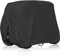 waterproof uv-resistant 4 passenger golf cart cover by ovcrnibi - fits most popular brands logo