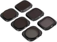 📷 tiffen camera lens filters for dji mavic 2 pro drone: compact nd/polarizer kit, 6 filter set logo