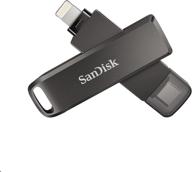 💾 128gb sandisk ixpand luxe flash drive - for iphone and usb type-c devices (model: sdix70n-128g-gn6ne) logo