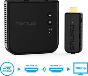 img 3 attached to 📺 Nyrius Aries Prime Wireless HDMI Transmitter & Receiver for Streaming Full HD 1080p 3D Video & Digital Audio from Laptop, PC, Cable, Netflix, YouTube, PlayStation to HDTV/Projector (NPCS549)