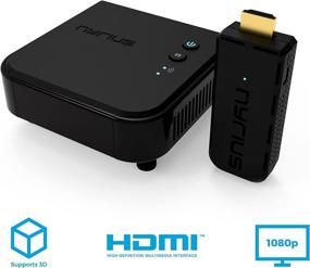 img 2 attached to 📺 Nyrius Aries Prime Wireless HDMI Transmitter & Receiver for Streaming Full HD 1080p 3D Video & Digital Audio from Laptop, PC, Cable, Netflix, YouTube, PlayStation to HDTV/Projector (NPCS549)