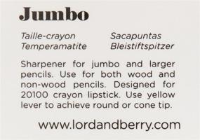 img 1 attached to Точилка для косметических карандашей Lord & Berry JUMBO - легкое очищение для оптимального макияжа