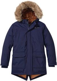 img 4 attached to Пуховик Eddie Bauer для мальчиков с меховым капюшоном на зиму