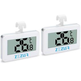 img 4 attached to iBetterLife 2 Pack Digital Waterproof Wireless Refrigerator Thermometer with Large LCD Display -20 to 60 Degree (-4 to 140 F) for Indoor/Outdoor Monitoring